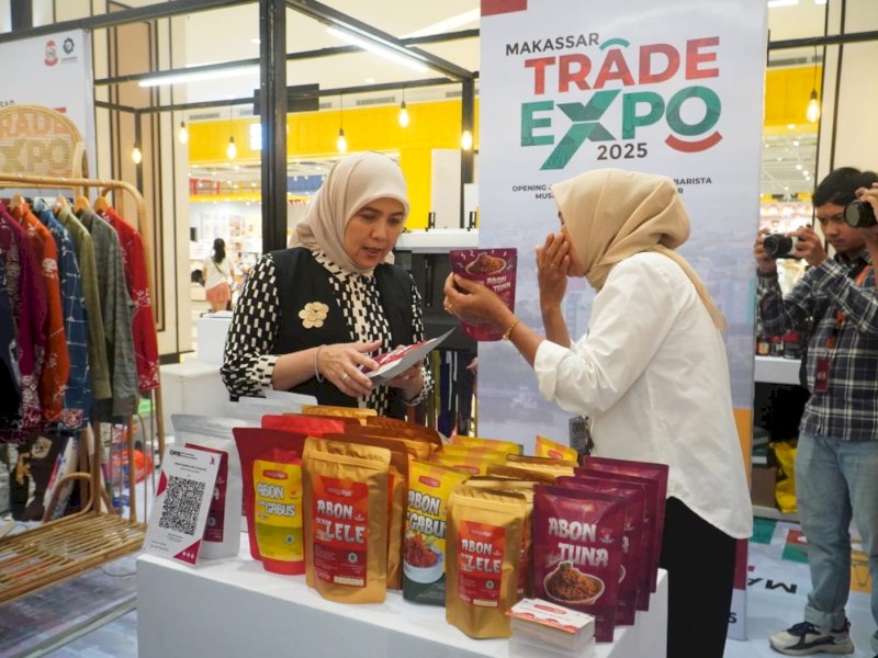 Wakil Wali Kota Makassar, Aliyah Mustika Ilham, menghadiri Makassar Trade Expo 2025 yang digelar di Atrium Paris Trans Studio Mall Makassar, Minggu (24/8/2025).  @Jejakfakta/dok. Humas Pemkot Makassar