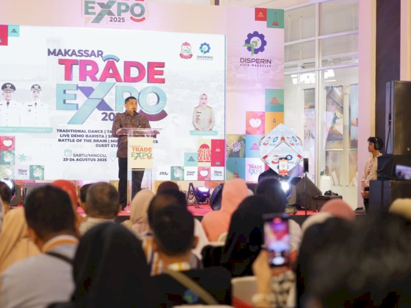Wali Kota Makassar, Munafri Arifuddin, membuka Makassar Trade Expo 2025, di Trans Studio Mall Makassar, Sabtu (23/08/2025). @Jejakfakta/dok. Humas Pemkot Makassar