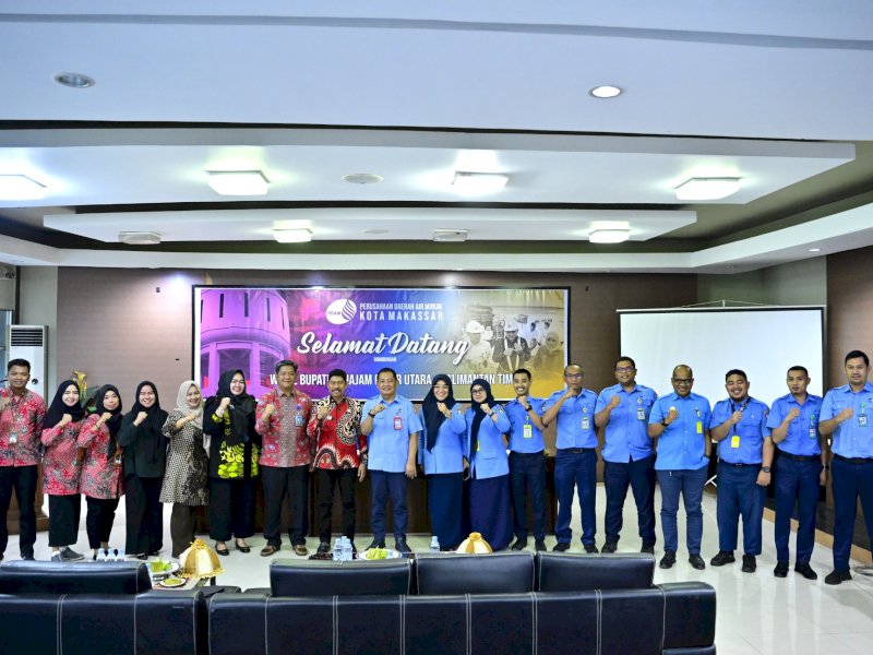 Pemerintah Kabupaten Penajam Paser Utara (PPU), Kalimantan Timur, saat melakukan kunjungan studi tiru ke PDAM Makassar pada Senin (25/08/2025). @Jejakfakta/dok. Istimewa