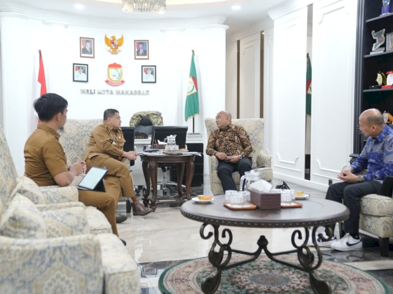 Ketua Koperasi Industri Insinyur Indonesia, Faizal Safa, saat audiensi bersama Wali Kota Makassar Munafri Arifuddin, di Balai Kota, Selasa (26/8/2025). @Jejakfakta/dok. Humas Pemkot Makassar 