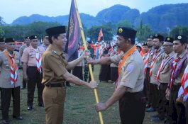 Pramuka Pangkep Gelar Apel Besar dan Kemah Kemerdekaan untuk Semarakkan HUT ke-64