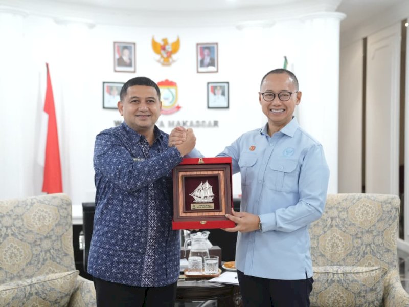  Wali Kota Makassar, Munafri Arifuddin, saat kunjungan kerja Wakil Ketua MPR RI, Eddy Soeparno, di Balai Kota Makassar, Kamis (28/8/2025). @Jejakfakta/dok. Humas Pemkot Makasssar