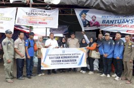 Peduli Korban Kebakaran di Sorowako, Bupati Soppeng Kirim Bantuan Logistik ke Luwu Timur
