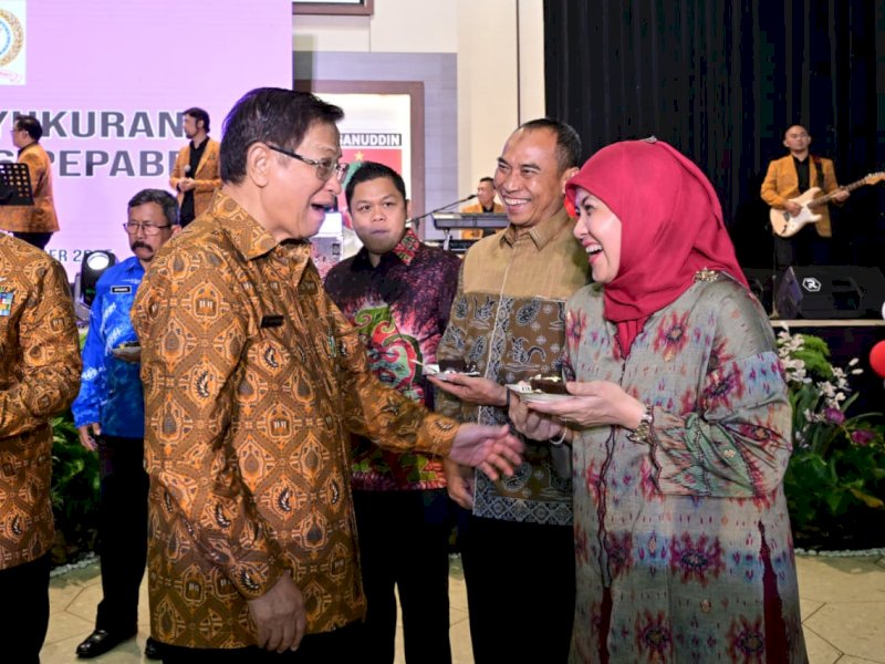Wakil Wali Kota Makassar, Aliyah Mustika Ilham, menghadiri acara syukuran HUT ke-66 PEPABRI di Balai Prajurit Jenderal M. Jusuf, Makassar, Jumat (12/9/2025). @Jejakfakta/dok. Humas Pemkot Makassar