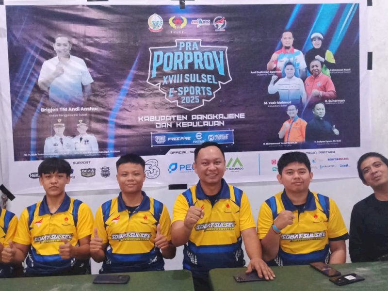 Tim e-Sport Pangkep Loloskan Tiga Cabang, Siap Bertarung di Makassar. @jejakfaktacom/Humas Pemda Pangkep.