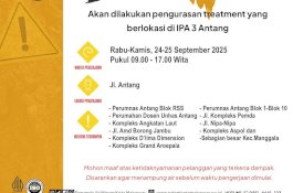 PDAM Makassar Kuras IPA 3 Antang, Warga Diminta Tampung Air Sementara