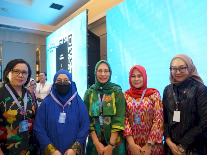 Ketua Dekranasda Kabupaten Luwu Timur, dr. Ani Nurbani Irwan, menghadiri Rakernas Dekranas di Krakatau Ballroom, Mercure Convention Center Ancol, Jakarta Utara, Selasa (23/09/2025). @Jejakfakta/dok. ikp-humas/kominfo-sp