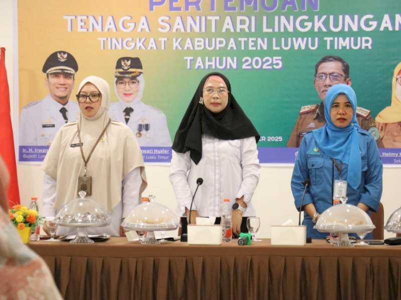Dinas Kesehatan Kabupaten Luwu Timur menyelenggarakan Pertemuan Tenaga Sanitasi Lingkungan di Aula Wisma Trans Malili, Rabu (8/10/2025). @Jejakfakta/Istimewa
