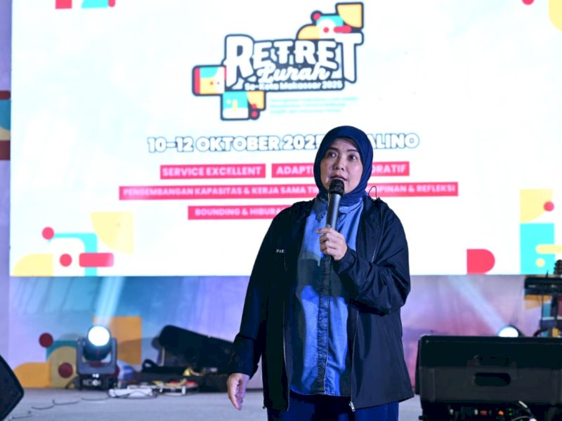 Wakil Wali Kota Makassar, Aliyah Mustika Ilham, secara resmi membuka kegiatan Retret Lurah se-Kota Makassar Tahun 2025 yang digelar di Hotel Celebes, Malino, Kabupaten Gowa, Jumat (10/10/2025). @Jejakfakta/dok. Humas Pemkot Makassar