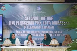 TP PKK Kota Makassar Apresiasi Inovasi TP PKK Kecamatan Tamalate dalam Pelaksanaan Program Pemberdayaan
