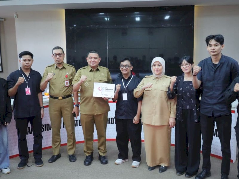 Logo berjudul &ldquo;Simpul Terpadu&rdquo; karya desainer muda asal Makassar, Reyhan Regisha dari Capslock Studio, terpilih sebagai pemenang desain logo Hari Ulang Tahun (HUT) ke-418 Kota Makassar. @Jejakfakta/dok. Humas Pemkot Makassar