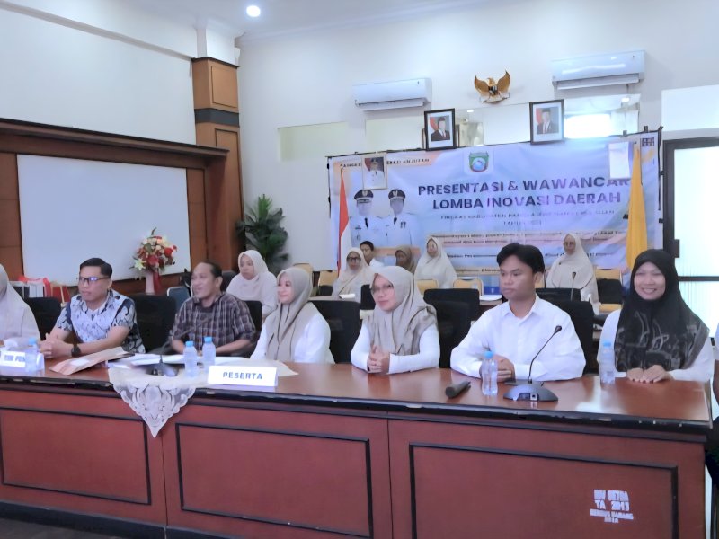 Presentasi Lomba Inovasi Daerah Tahun 2025 berlangsung di Ruang Rapat Bupati Pangkep, Rabu (5/11/2025). @jejakfaktacom/Humas Pemda Pangkep