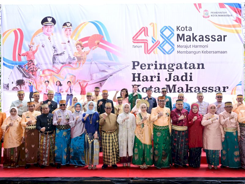 Perayaan Hari Ulang Tahun (HUT) ke-418 Kota Makassar di Lapangan Karebosi Makassar, Minggu pagi (9/11/2025). @jejakfaktacom/Humas Pemkot Makassar