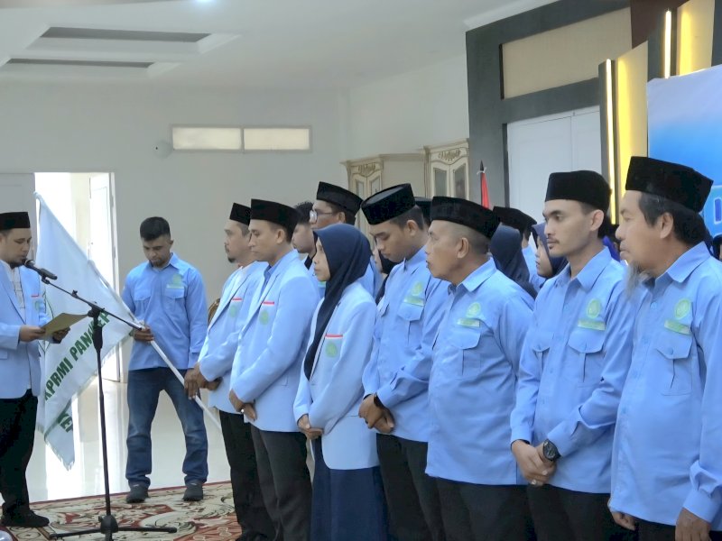 Pelantikan Dewan Pengurus BKPRMI Pangkep masa Khidmat 2025-2030 di Aula Rumah Jabatan Bupati Pangkep, Minggu (23/11/2025). @jejakfaktacom/Humas Pemda Pangkep