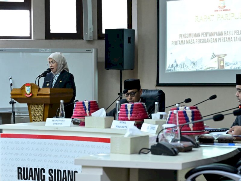 Wakil Wali Kota Makassar Aliyah Mustika Ilham, saat menghadiri Rapat Paripurna Pengumuman Masa Persidangan Pertama DPRD Makassar Tahun Sidang 2025/2026, di Kantor Balai Kota Makassar, Senin (24/11/2025). @Jejakfakta/dok. Humas Pemkot Makassar