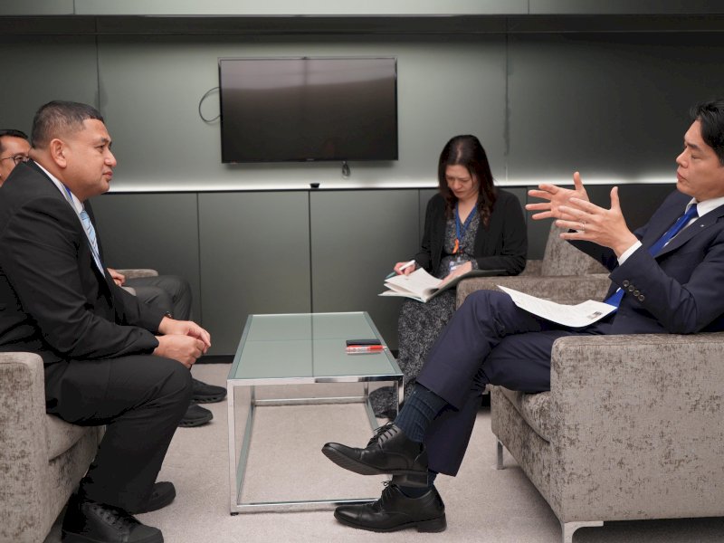 Wali Kota Makassar, Munafri Arifuddin, melakukan pertemuan strategis dengan jajaran pimpinan tertinggi Kota Kawasaki, Jepang, Selasa (25/11/2025). @Jejakfakta/dok. Humas Pemkot Makassar