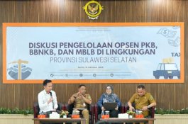 Kepala Bapenda Makassar Hadiri Diskusi BPK Sulsel Bahas Optimalisasi Opsen Pajak
