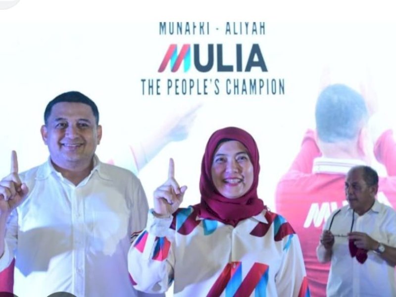 Wali Kota Makassar Munafri Arifuddin bersama Wakil Wali Kota Makassar Aliyah Mustika Ilham. @Jejakfakta/dok. Istimewa