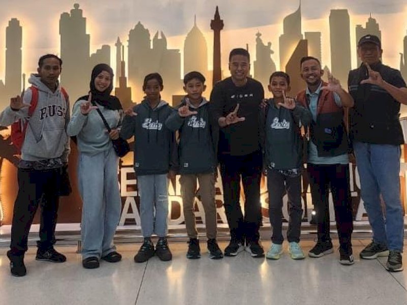 Tiga siswa SD dari Luwu Timur, Fadlan, Ali Abdul Asiz, dan Keyzha, terpilih mewakili daerah di Olimpiade Olahraga Siswa Nasional (O2SN) 2025 di Bogor dan Jakarta. @Jejakfakta/dok. ikp-humas/kominfo-sp