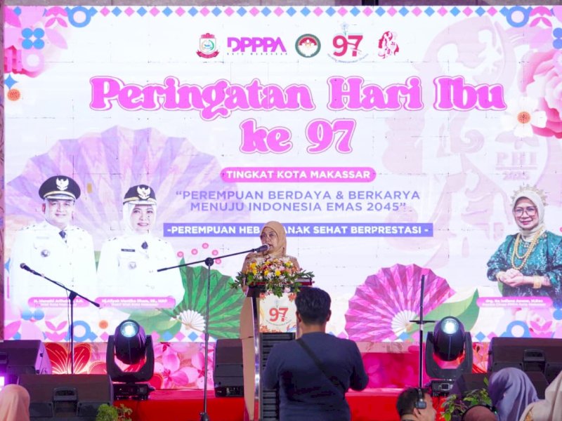 Wakil Wali Kota Makassar, Aliyah Mustika Ilham, saat membuka Peringatan Hari Ibu (PHI) ke-97 Tingkat Kota Makassar Tahun 2025, di Hotel Claro Makassar, Selasa (16/12/2025). @Jejakfakta/dok. Humas Pemkot Makassar