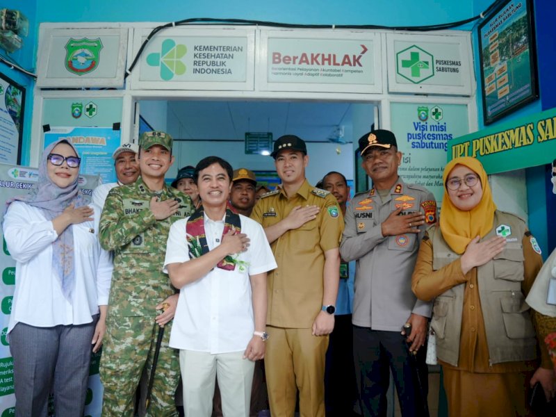 Kunjungan Wakil Menteri Kesehatan RI, Prof. Dante Saksono Harbuwono, di Kabupaten Pangkep, Selasa (16/12/2025). @jejakfaktacom/Humas Pemda Pangkep