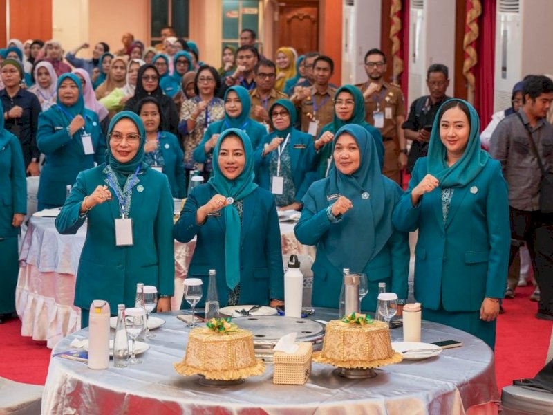 Tim Penggerak PKK Provinsi Sulawesi Selatan menggelar Rapat Kerja Daerah (Rakerda) Tahun 2025 di Aula Asta Cita Rumah Jabatan Gubernur Sulsel, Makassar, Selasa&ndash;Kamis (2&ndash;4 Desember 2025). @Jejakfakta/dok. IKP-Humas/Kominfo-SP