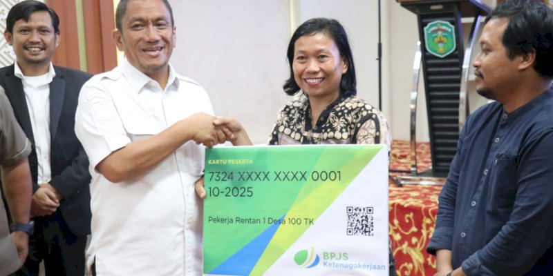 Bupati Irwan Launching Program BPJS Ketenagakerjaan untuk 12.800 Pekerja Rentan