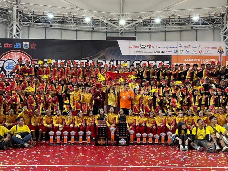 Drum Corps Makassar (DCM) memberikan kado terbaik pada ajang Jakarta Drum Corps International (JDCI) 2025. @Jejakfakta/dok. Istimewa