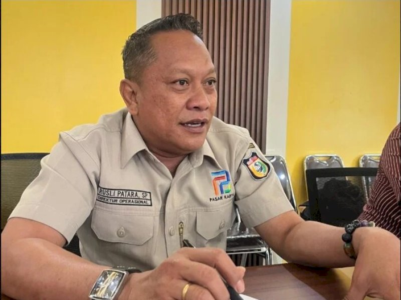 Direktur Operasional (Dirops) Perumda Pasar Makassar Raya, Rusli Patara. @Jejakfakta/dok. Istimewa