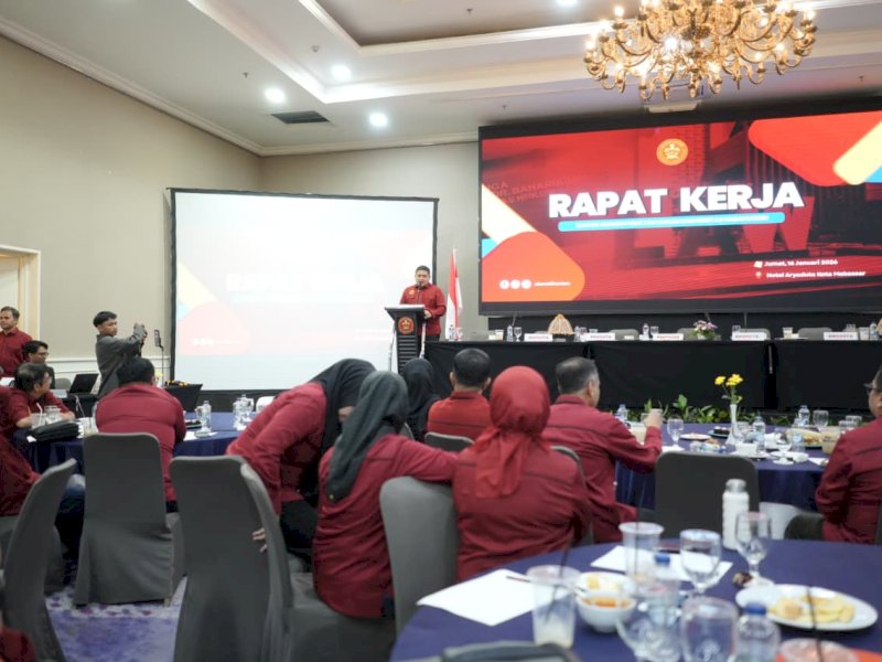 Rapat Kerja IKA FH Unhas yang digelar di Hotel Aryaduta Makassar, Jumat (16/01/2026). @Jejakfakta/dok. Humas Pemkot Makassar
