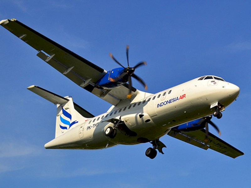 Pesawat ATR 400 Indonesia Air Transport. @jejakfaktacom/Dok. Indonesia Air
