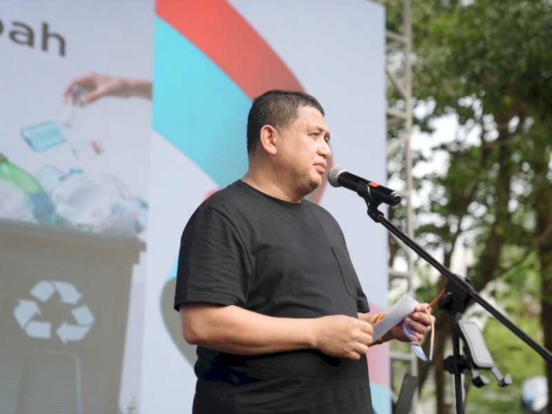 Wali Kota Makassar, Munafri Arifuddin, saat menghadiri Launching Iuran Sampah Gratis di Makassar, beberapa waktu lalu. @Jejakfakta/dok. Humas Pemkot Makassar