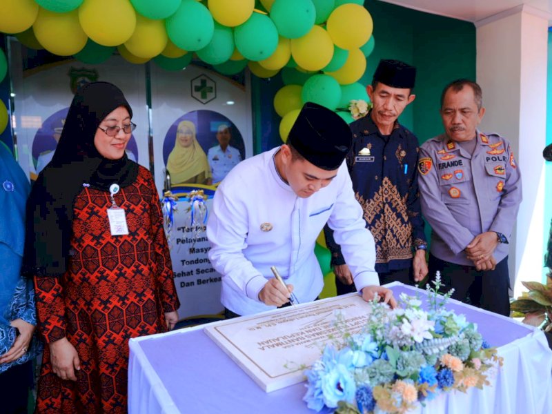 Peresmian gedung baru Puskesmas Bantimala di Kecamatan Tondong Tallasa, Jumat (30/1/2026). @jejakfaktacom/Humas Pemda Pangkep