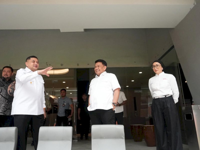 Wali Kota Makassar Munafri Arifuddin saat melakukan studi lapangan ke Jakarta International Stadium (JIS), Rabu (4/2/2026). @Jejakfakta/dok. Humas Pemkot Makassar