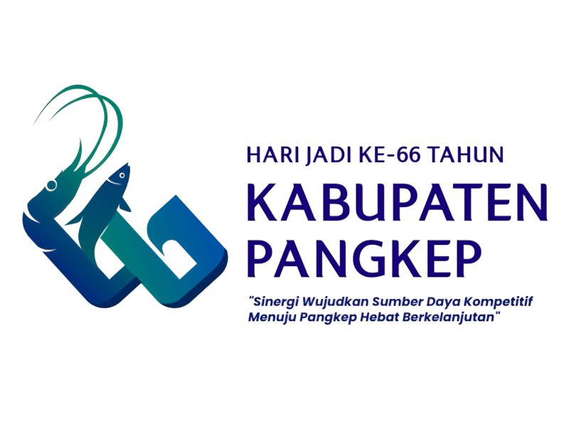 Logo peringatan Hari Jadi ke-66 Kabupaten Pangkajene dan Kepulauan (Pangkep). @jejakfaktacom/Istimewa