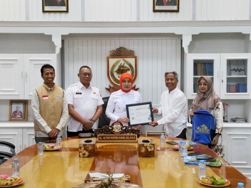 Wakil Wali Kota Makassar, Aliyah Mustika Ilham, menerima audiensi ALOHA Mental Arithmetic Indonesia dalam rangka silaturahmi dan perkenalan program pendidikan, di Balai Kota Makassar, Rabu (11/2/2026). @Jejakfakta/dok. Humas Pemkot Makassar