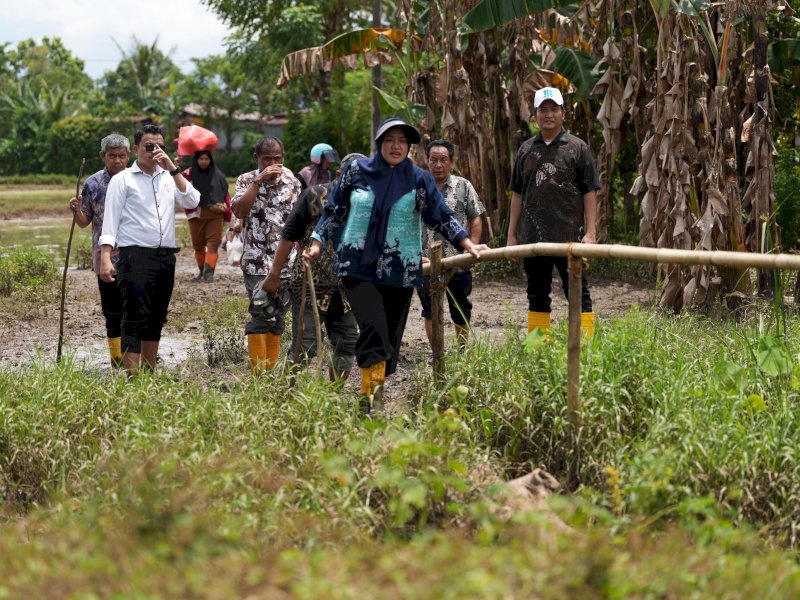 Kepala Dinas Pekerjaan Umum (PU) Kota Makassar, Zuhaelsi Zubir, bersama tim Bidang Jalan dan Jembatan telah meninjau langsung lokasi rencana pembangunan di kawasan Kajejeng, Romang Tangayya. @Jejakfakta/dok. Istimewa