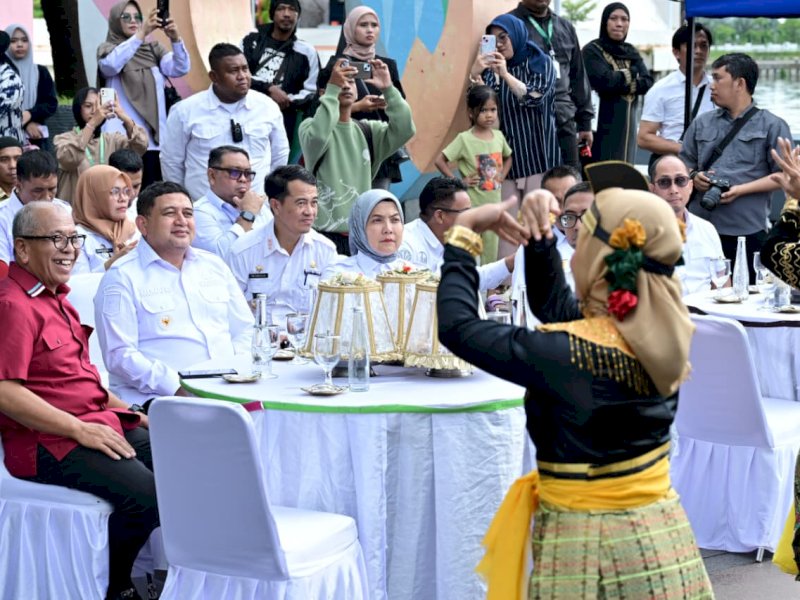 Festival Mulia Ramadan yang digelar di pelataran Masjid Amirul Mukminin, kawasan Pantai Losari, Rabu (18/2/2026). @Jejakfakta/dok. Istimewa
