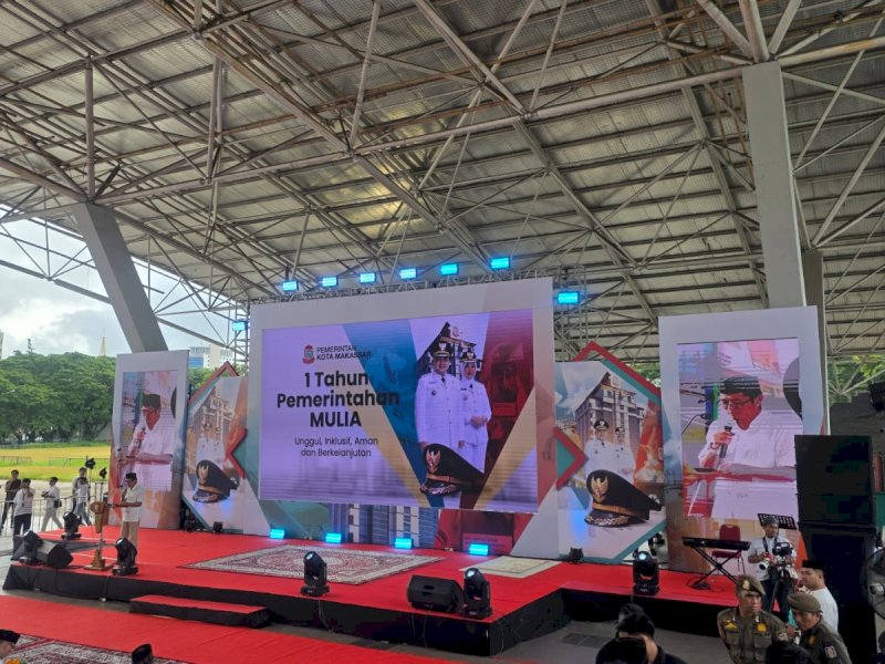 Deputi Kepala Perwakilan Bank Indonesia Provinsi Sulawesi Selatan, Ricky Satria, dalam refleksi satu tahun kepemimpinan Munafri&ndash;Aliyah di Lapangan Karebosi, Jumat (20/2/2026). @Jejakfakta/Istimewa