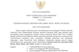 Wali Kota Munafri Wajibkan Gerakan ASRI Dua Kali Seminggu, Makassar Targetkan Lingkungan Bersih Berkelanjutan