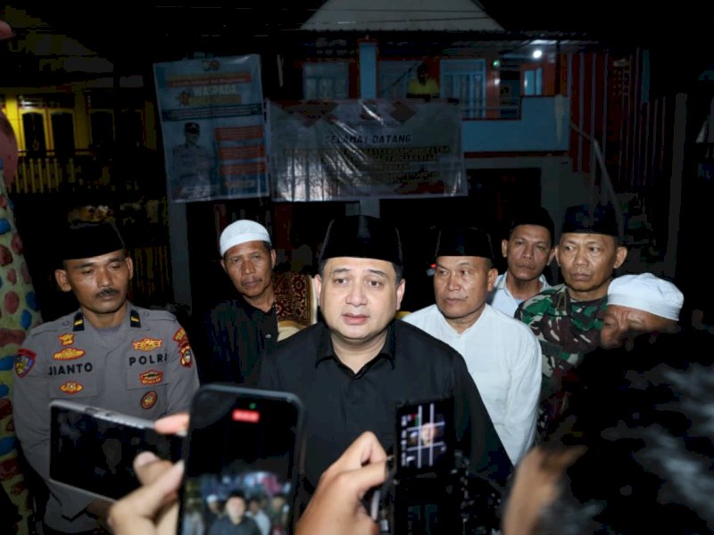 Wali Kota Makassar, Munafri Arifuddin,  saat kunjungan penutupan agenda Safari Ramadan di Kecamatan Kepulauan Sangkarrang, tepatnya di Pulau Barrang Lompo, Rabu (18/3/2026). @Jejakfakta/dok. Humas Pemkot Makassar