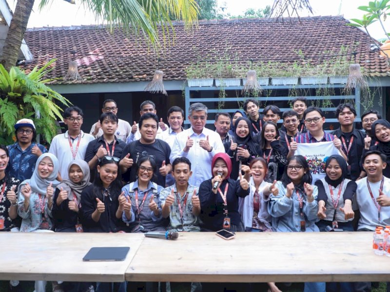 Industri kreatif dinilai Menaker Yassierli dapat menjadi &ldquo;laboratorium&rdquo; untuk memperkaya model Program Magang Nasional (MagangHub) di luar sektor konvensional. @jejakfaktacom/Humas Kemnaker


