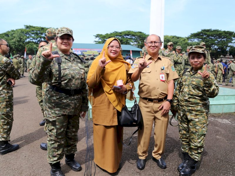 Mewakili Bupati Luwu Timur, Asisten Pemerintahan dan Kesejahteraan Rakyat, Aini Endis Anrika hadir langsung dalam pembukaan kegiatan di Rindam XIV/Hasanuddin, Desa Mata Allo, Kecamatan Bontomarannu, Kabupaten Gowa, Senin (30/3/2026). @Jejakfakta/Istimewa