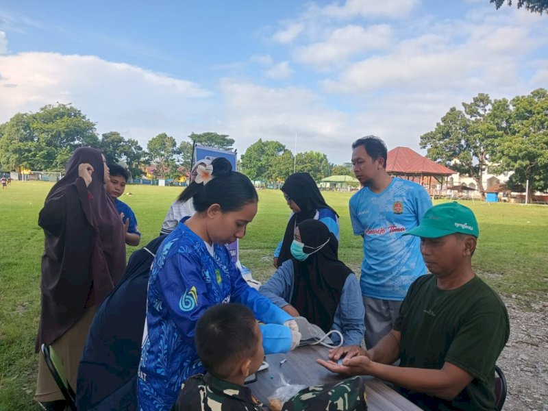Sabtu Sehat Juara yang digelar di Lapangan Kecamatan Mangkutana, Sabtu (28/3/2026). @Jejakfakta/dok. Istimewa