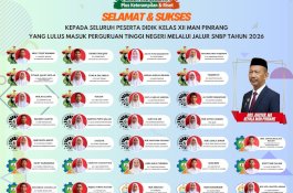 Fantastis! 31 Siswa MAN Pinrang Tembus PTN Favorit Tanpa Tes, Bukti Madrasah Kian Kompetitif