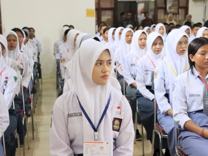 Seleksi Calon Pasukan Pengibar Bendera Pusaka (Paskibraka) tingkat Kabupaten Luwu Timur tahun 2026. Seleksi berlangsung di Aula Kesbangpol Luwu Timur, Kamis (02/04/2026). @Jejakfakta/dok. Humas Pemkab Lutim