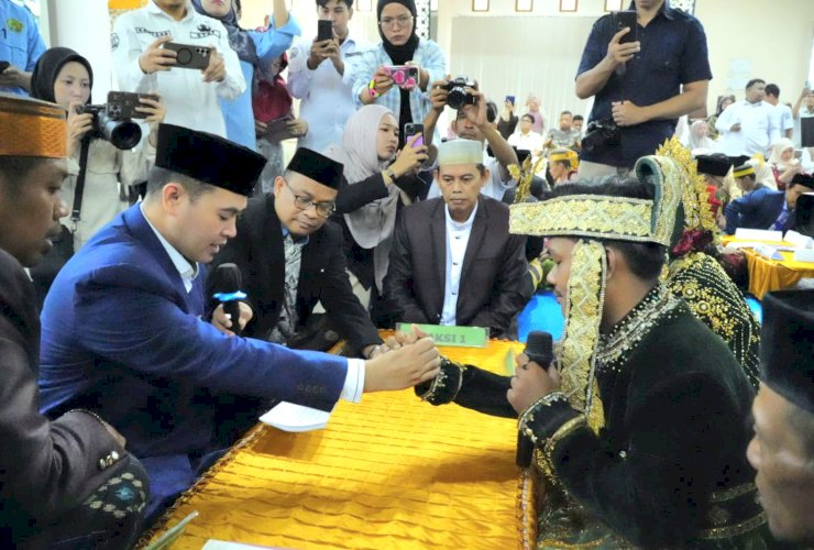 Kado Spesial HUT Pangkep ke-66: 66 Pasangan Resmi Menikah, Bupati Jadi Wali Nikah