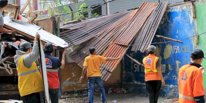 Penertiban Humanis PKL di Pusat Kota Makassar, 15 Lapak Ditata Tanpa Konflik