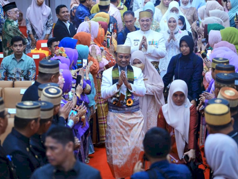 Peringatan Hari Jadi Kabupaten Pangkajene dan Kepulauan (Pangkep) ke-66 tahun dihadiri langsung Gubernur Sulawesi Selatan di Gedung DPRD Pangkep, Selasa (14/4/2026). @jejakfaktacom/Humas Pemda Pangkep