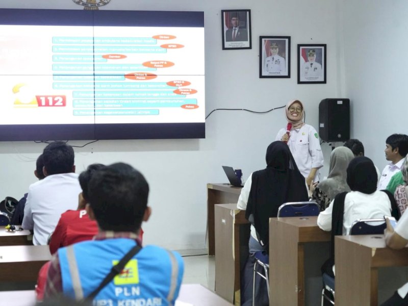 Dinas Komunikasi, Informatika, Statistik, dan Persandian (Kominfo-SP) Kabupaten Luwu Timur mematangkan integrasi layanan darurat Call Center 112 melalui kegiatan sosialisasi yang digelar di Aula Media Center, Rabu (15/04/2026). @Jejakfakta/dok. Humas Pemkab Lutim